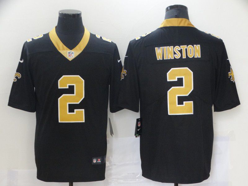 Men New Orleans Saints #2 Winston Black 2021 Vapor Untouchable Limited Player Nike NFL Jersey